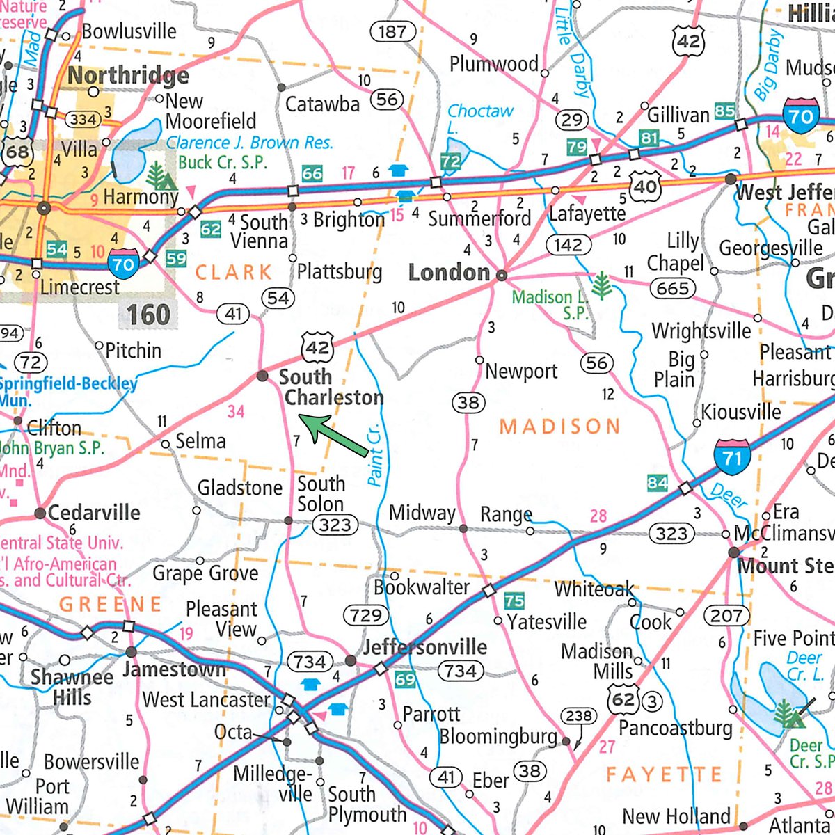 Area map - FARM EQUIPMENT AUCTION IN CLARK COUNTY, OHIO